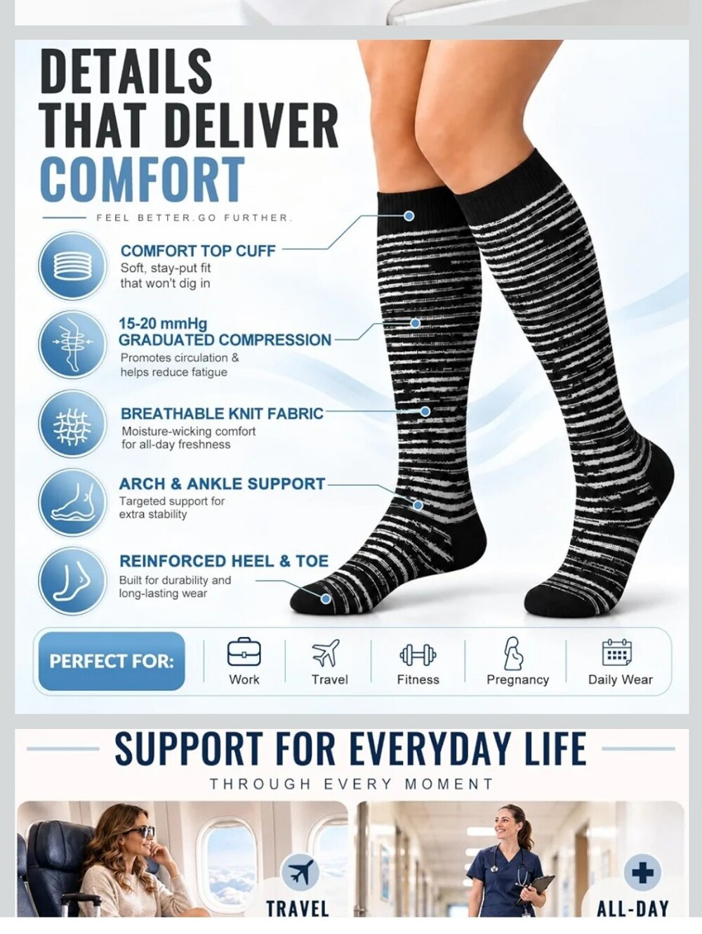 ⭐️40% Off⭐️ Compression Socks - 3 Pack - Picture 5 of 5